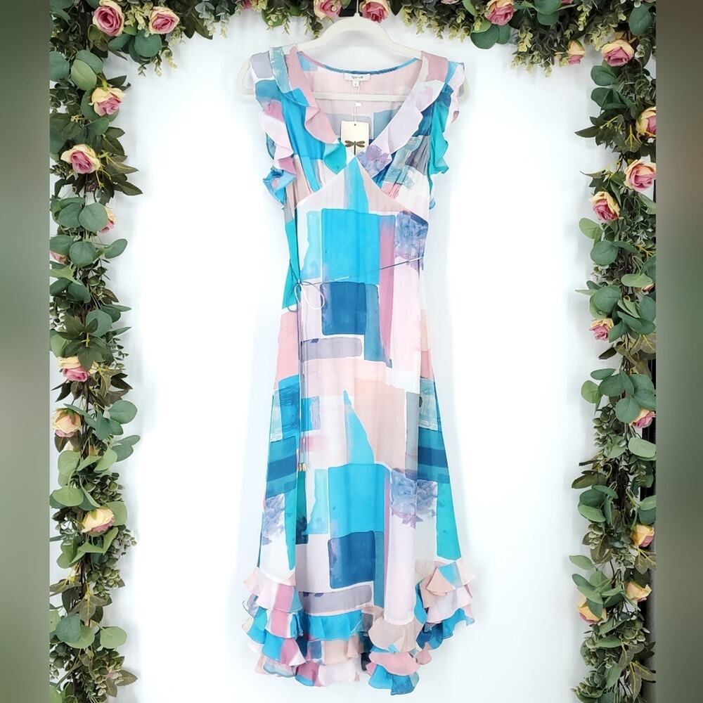 Tyler Boe Isabella Silk Midi Dress